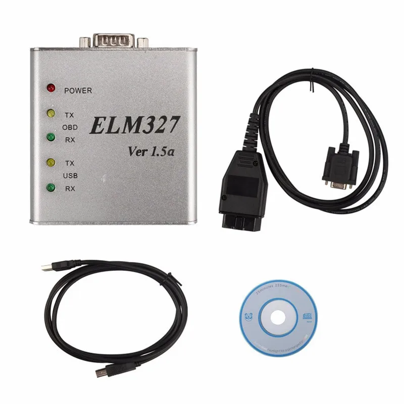 ELM327 USB металлический алюминиевый ELM 327 чехол Elm V1.5/V1.5a Поддержка всех протоколов OBD2
