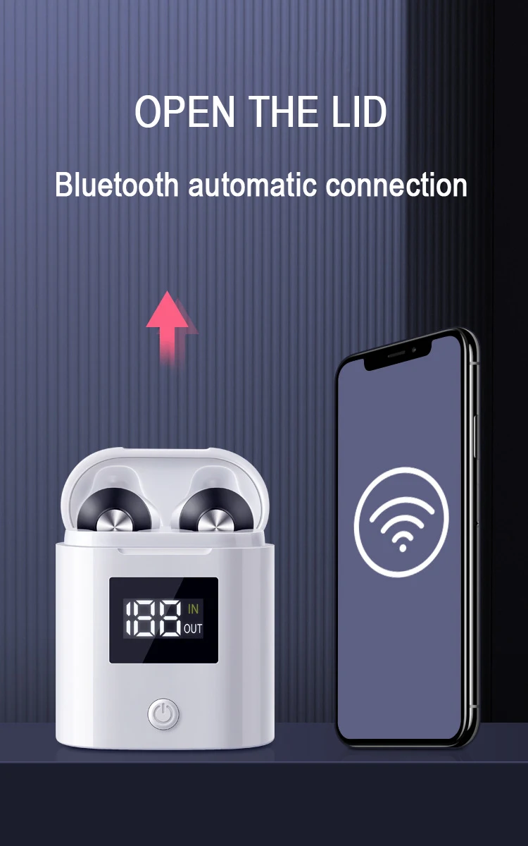 YUNAO DO19, беспроводные Bluetooth наушники, бинауральные, HD вызов, шумоподавление, Bluetooth наушники, Bluetooth гарнитура с зарядным устройством
