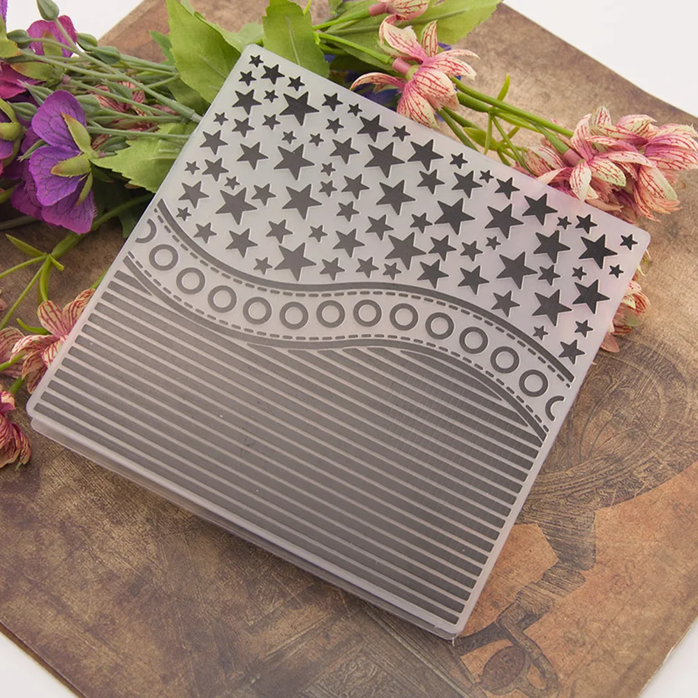 Новинка 2020 пластиковые трафареты с пентаграммой для тиснения шаблон