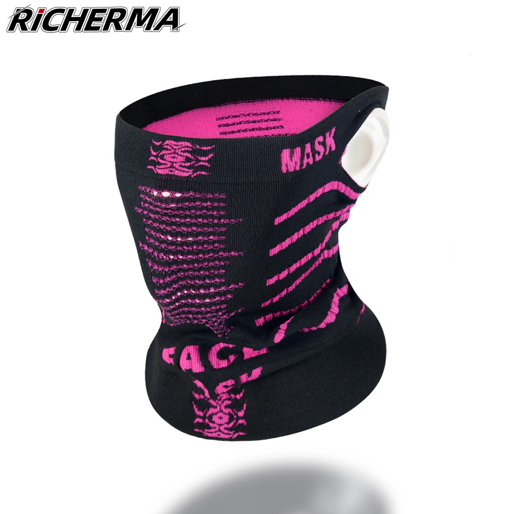 Женская велосипедная маска для мотокросса розовая Балаклава с защитой от