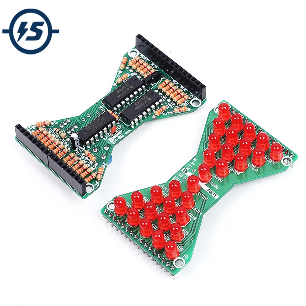 100 шт./лот LED электронные песочные часы DIY Kit скорость регулируемый Смешные наборы