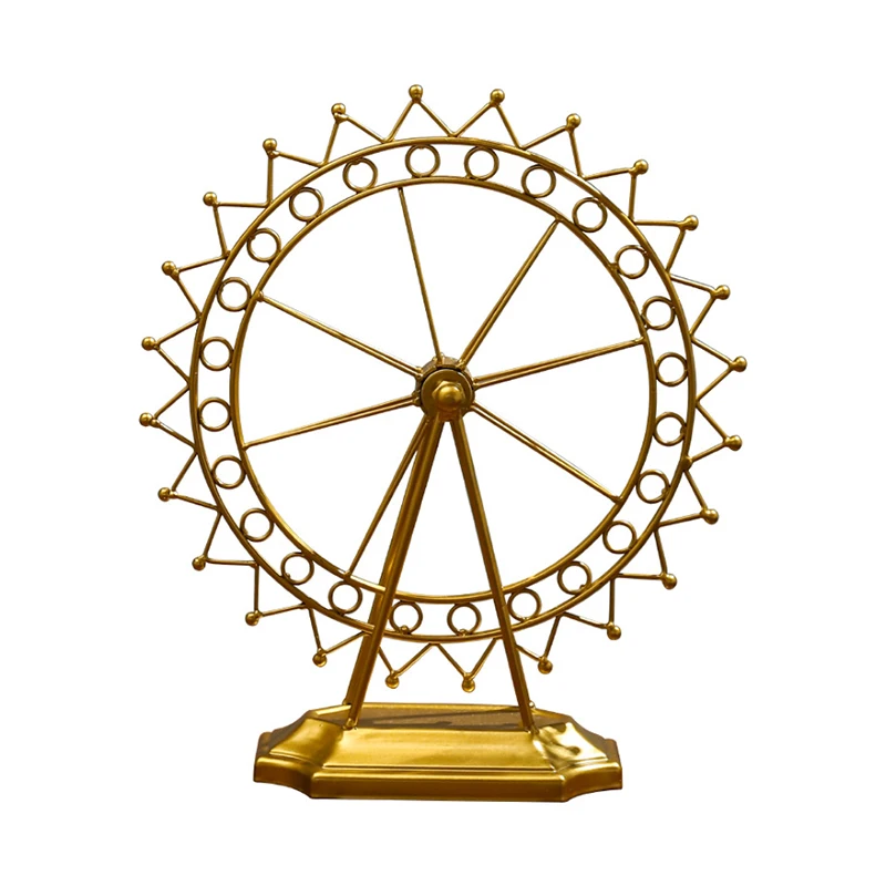 Винтажные вращающееся колесо обозрения Миниатюрная модель украшения дома