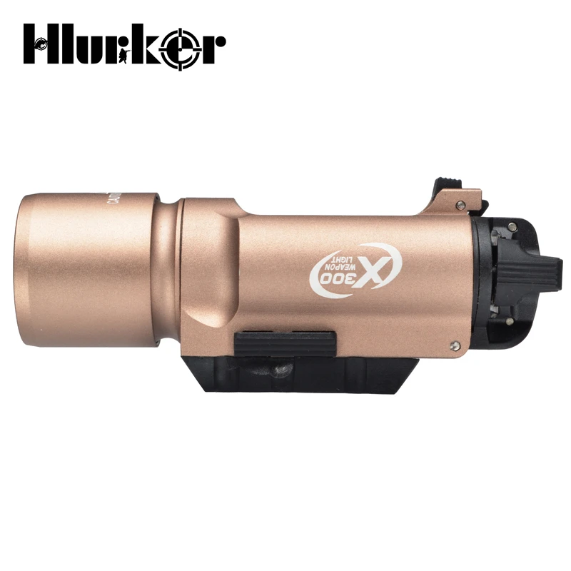 Hlurker тактический военный X300 оружие фонарик 400 люмен 3 Вт Выход пистолет Свет для AR15