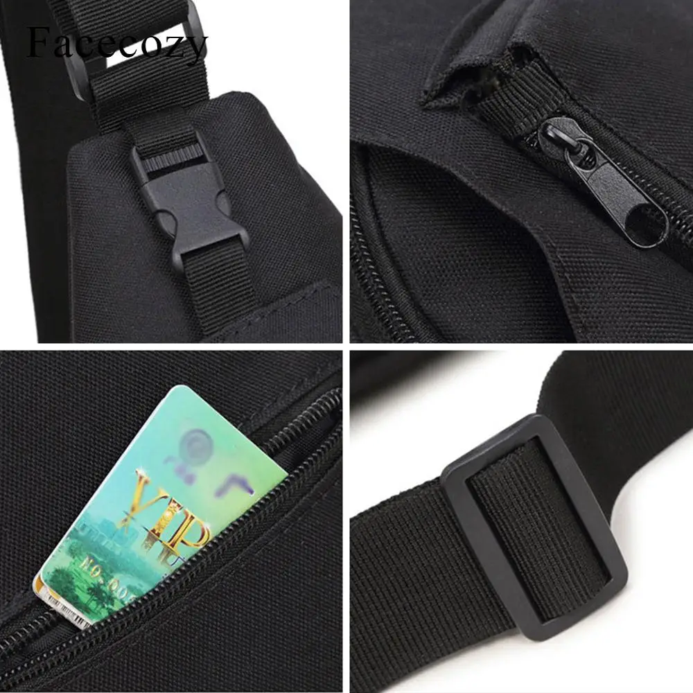 Facecozy Мужская и женская нагрудная Сумка для бега сумки на одно плечо 10 л