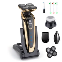 rechargeable electric shaver whole body washing 5d floating head men shaving machine waterproof electric razor d42