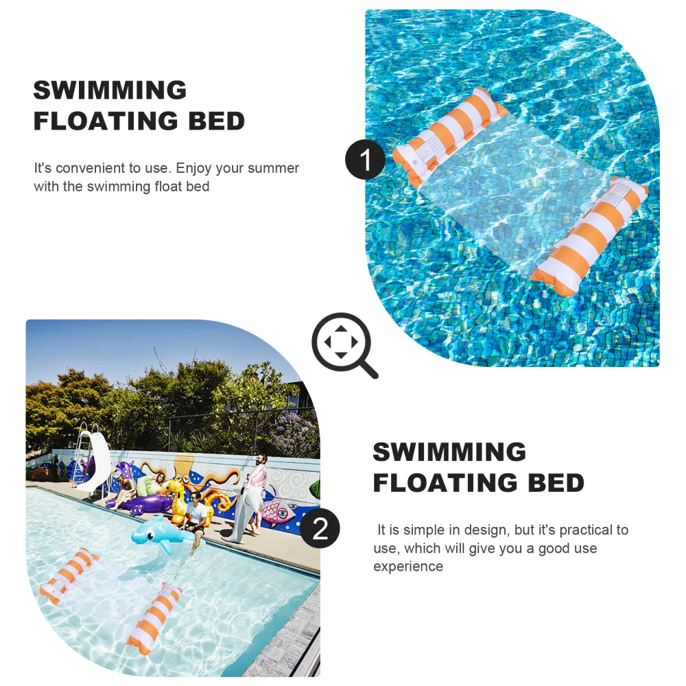 

1pc Creative Swimming Floating Bed Aerated Floating Bed Portable Swimming Mat
