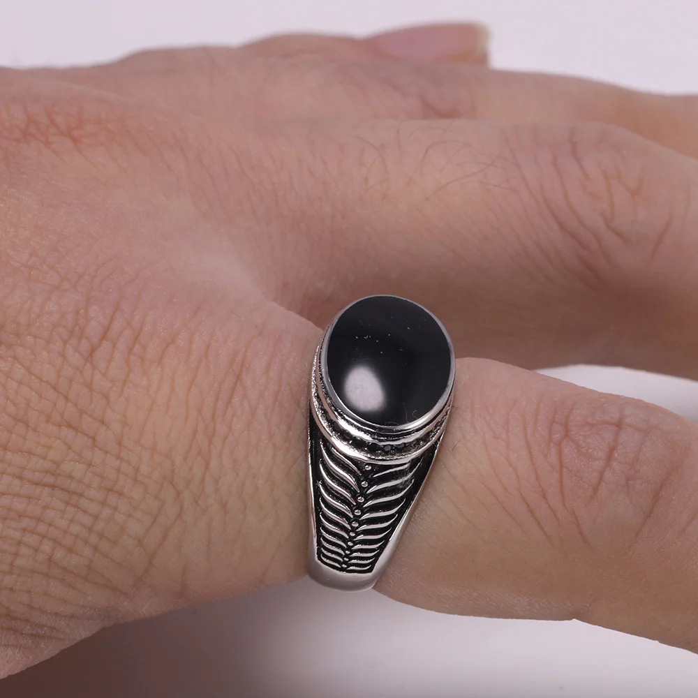 Кольцо из серебра 925 пробы с камнем для мужчин и женщин|Кольца| |