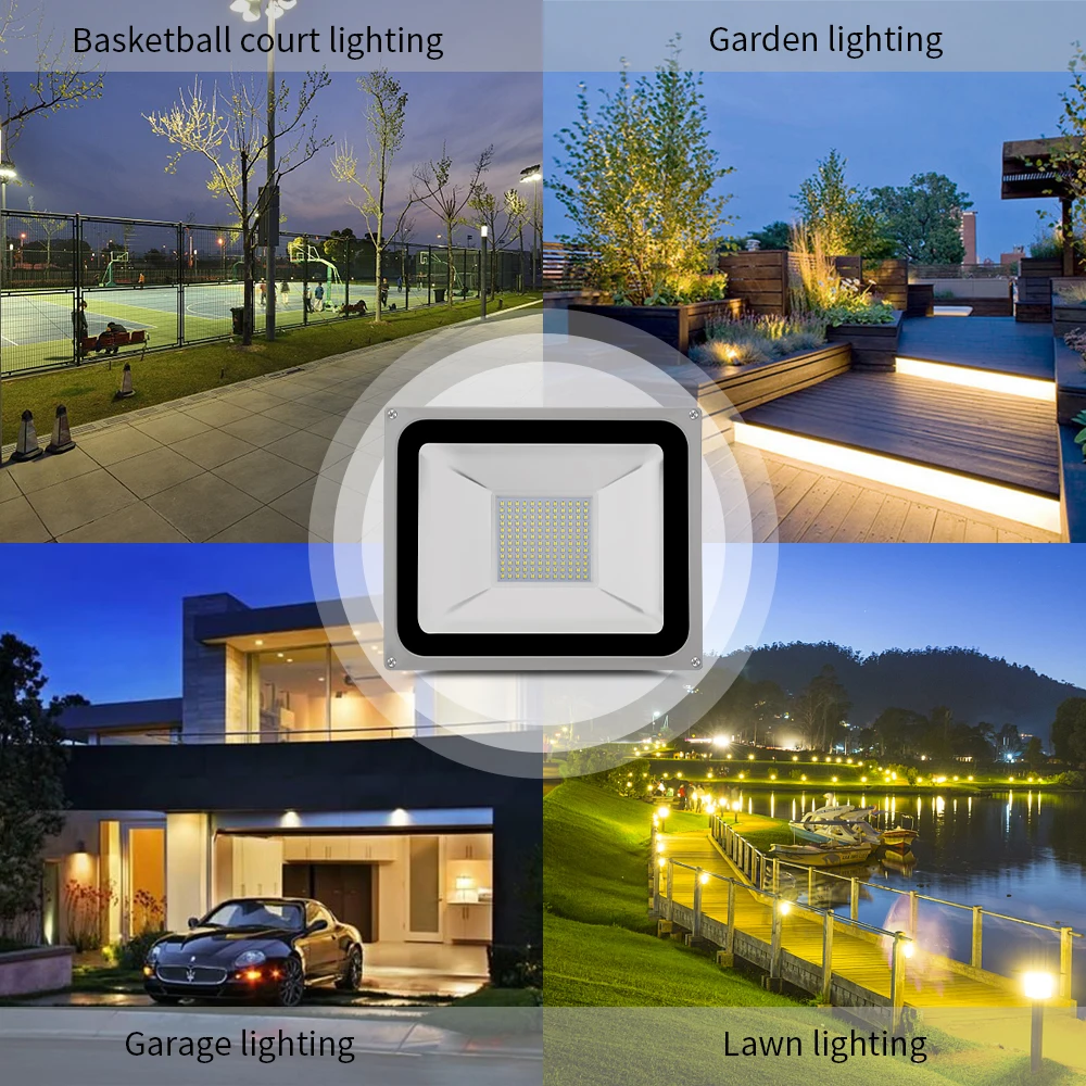 

4th generation flood light ordinary 2835 lamp beads Lights Floodlights Reflector Led Spotlight Waterproof Outdoor Wall Lamp
