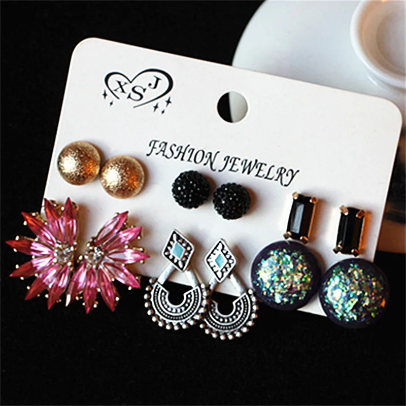 Новые Модные женские ювелирные изделия оптом жемчужные/розовые/черные/Винтажные