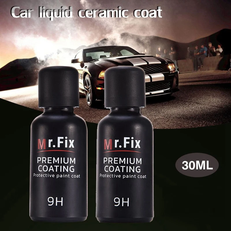Жидкое керамическое покрытие для автомобиля Mr fix 9h из суперстекла 30 мл |