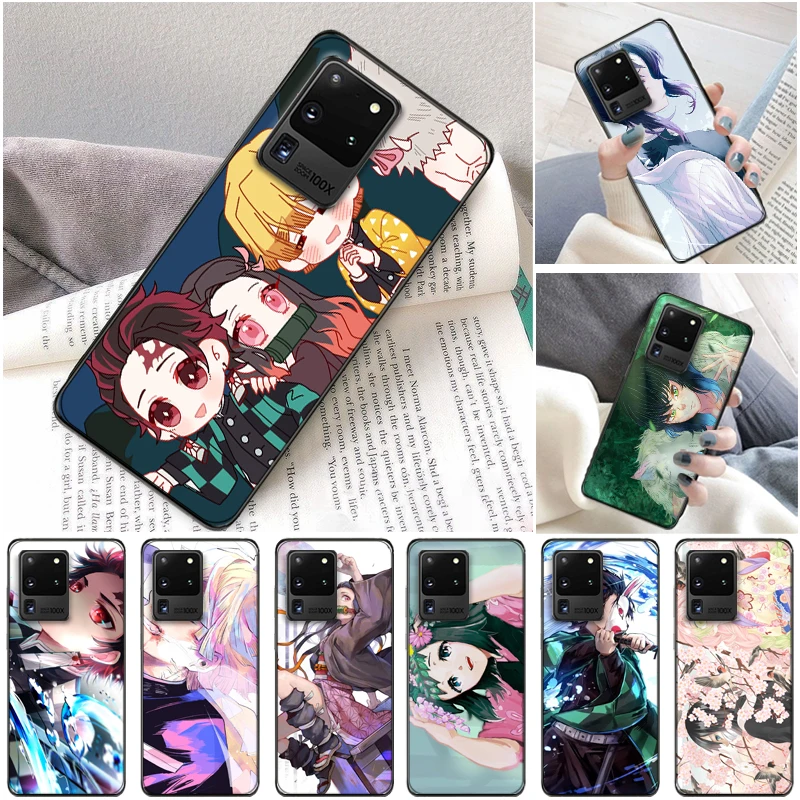 

Demon Slayer Kimetsu No Yaiba Agatsuma Zenitsu Kamado Tanjirou Kamado Nezuko Phone Case For Samsung Galaxy S20 Plus FE Coque