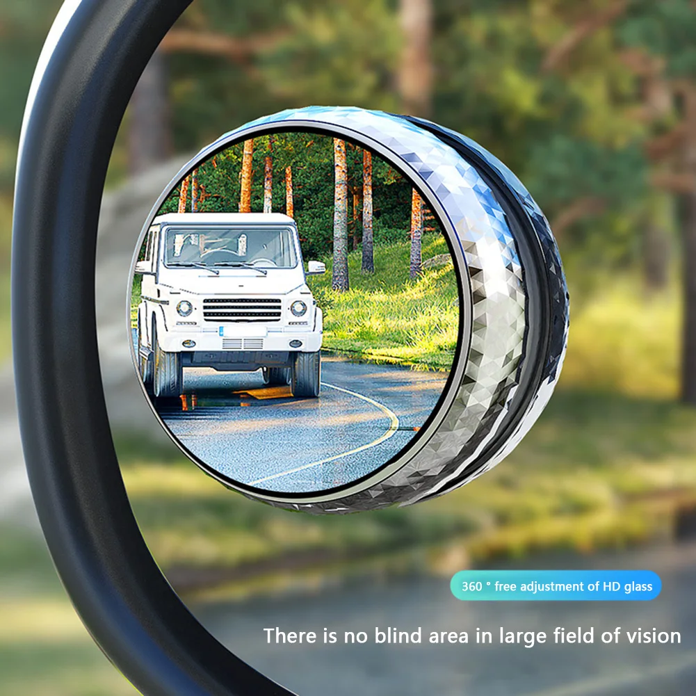 

2 inch Round Glass Convex Blind Spot Mirror Replacement AF Coating Rear View Mirror 2 Pack Auto Replacement Parts