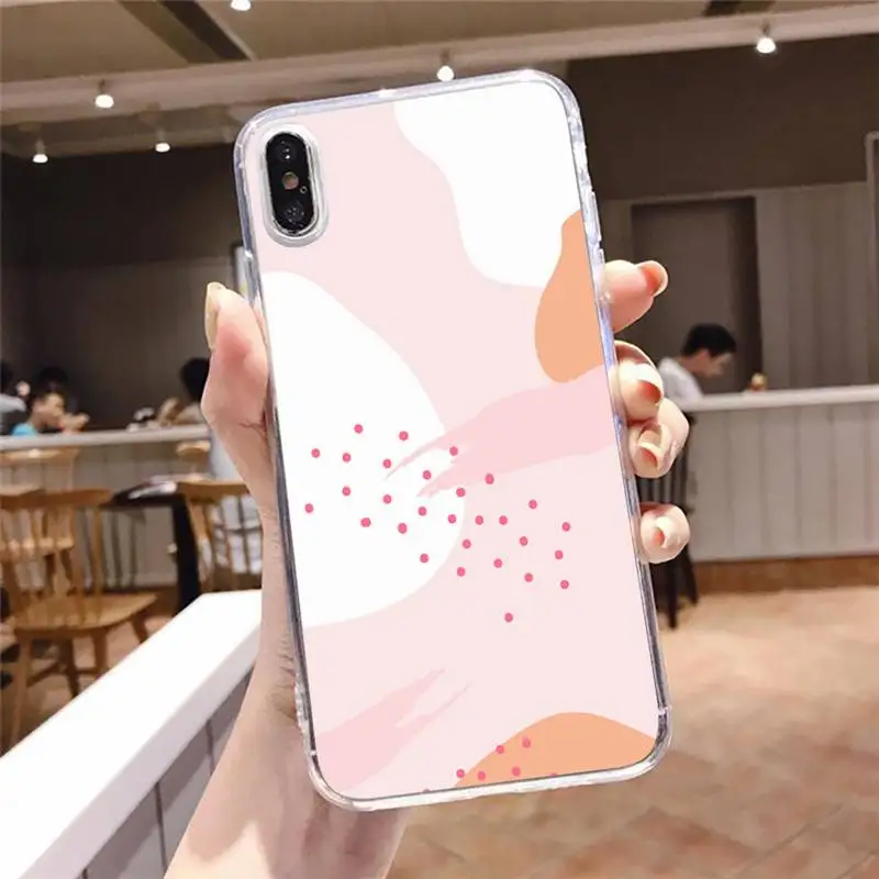 

Aesthetics World art pattern colorful Phone Case Transparent for iPhone 6 7 8 11 12 s mini pro X XS XR MAX Plus