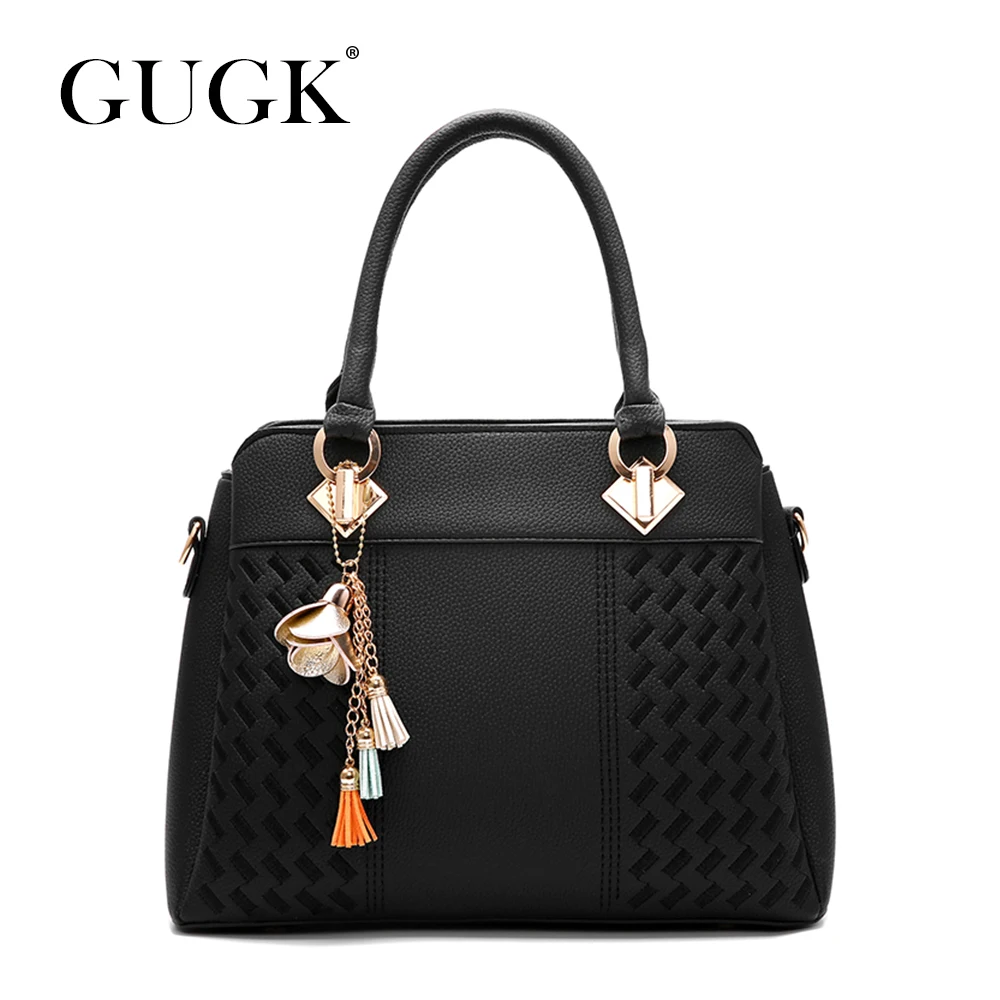 Женские сумки GUGK на плечо с цветочным рисунком украшенные кисточками молнии GB08| |