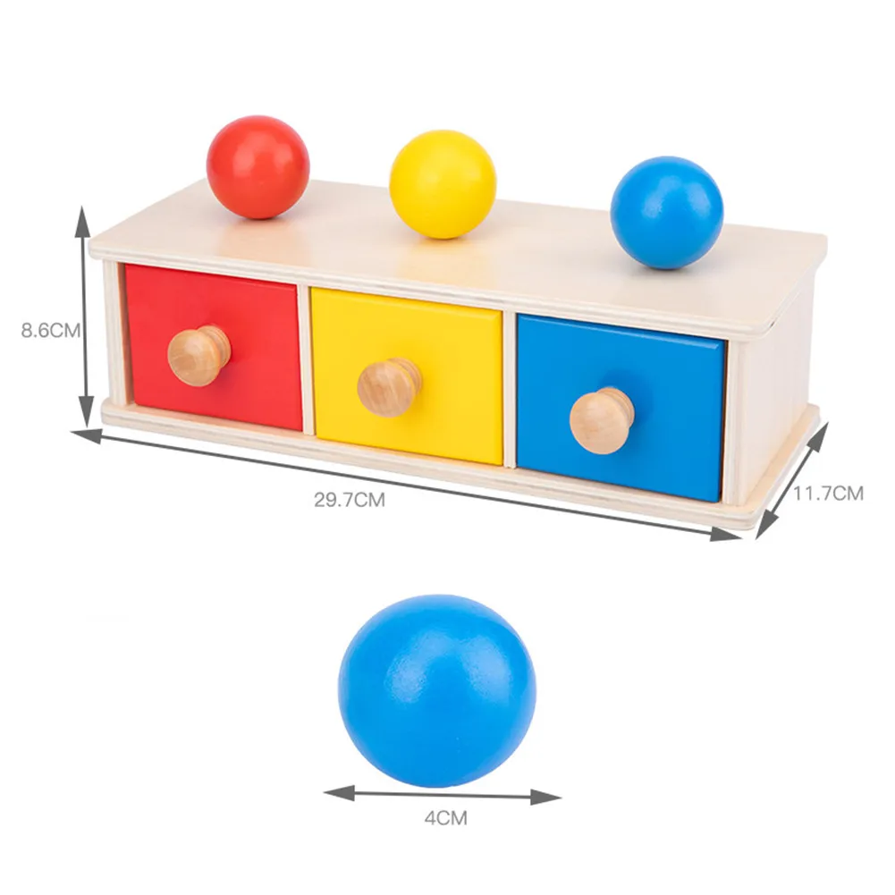 

Montessori Three-color Ball Baby Early Education Toys Teaching Aids Children's Educational Building Blocks Learning Toys
