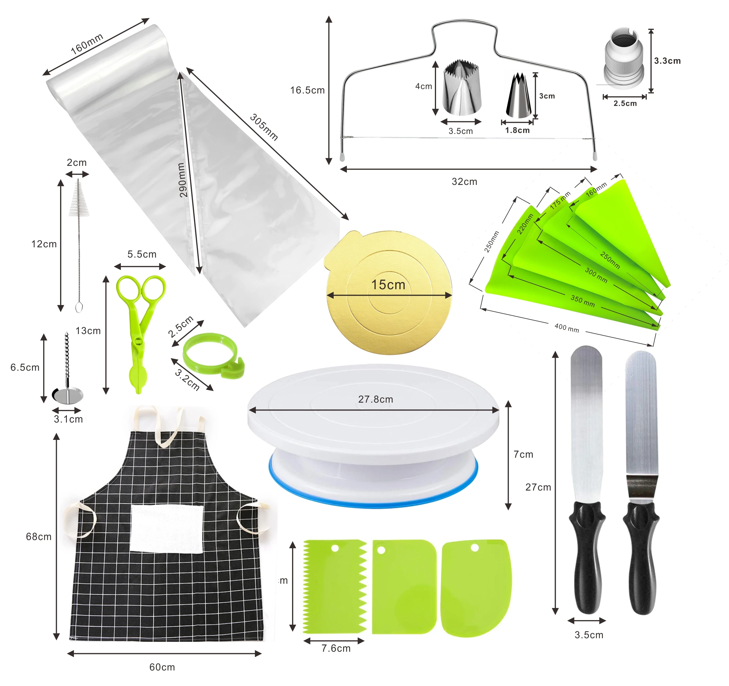 127 шт. инструменты для украшения торта набор выпечки подставка кондитерских