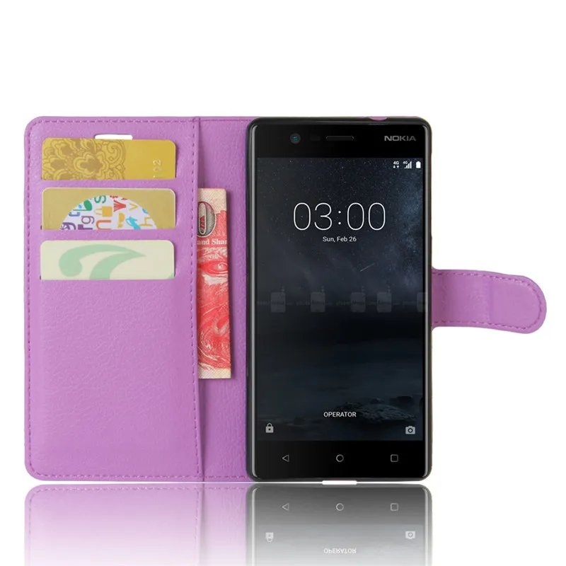 Чехлы для Nokia 3 чехол Nokia3 чехол-книжка 5 0 дюйма чехол-бумажник из искусственной