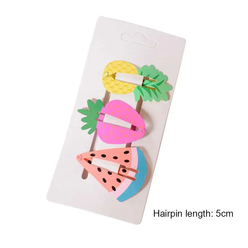 Аксессуары для волос девочек 44 цвета набор заколок с мультяшным ананасом радугой