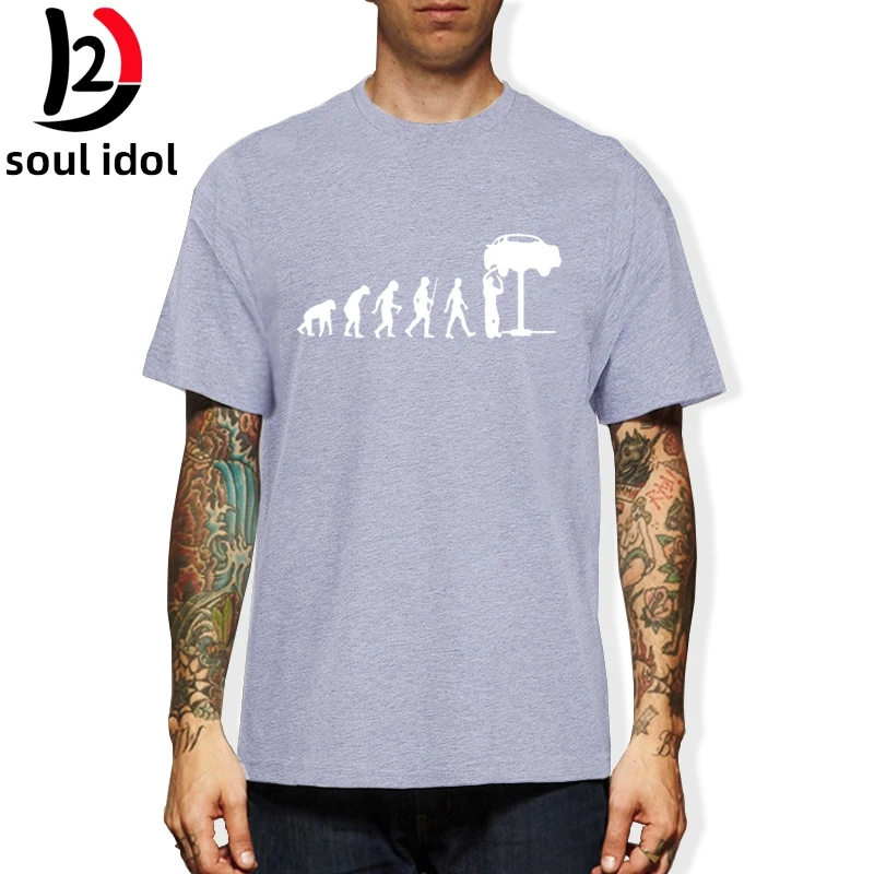 

D2 Mechanic Car T-Shirt Tops Funny Gift T Shirt For Men Tee Summer Style Evolution Auto Mechaniker