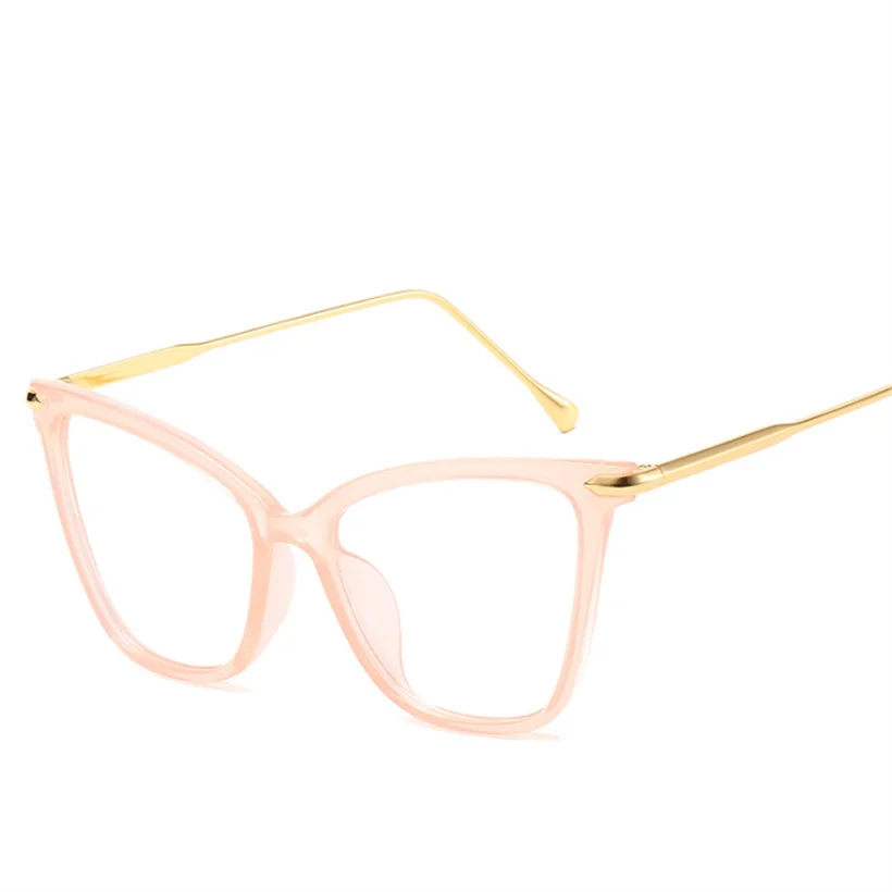 Оправа для очков Xojox Женская оптическая аксессуар кошачий глаз в металлической