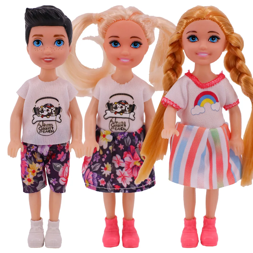 3 шт./компл. мини кукла 14 см милая Кукла Одежда для куклы Келли Мужская мальчиков