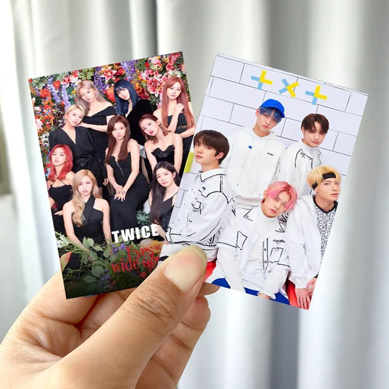 30 шт./компл. Kpop TXT double ATEEZ TREASURE NCT Lomo открытки для фотографий HD фотоальбом K-pop |