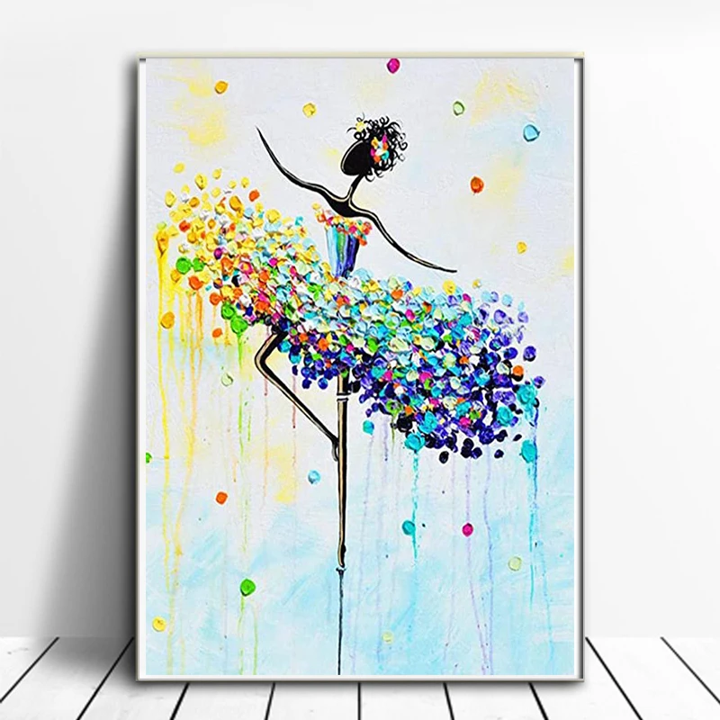 

Full square/round diamond mosaic 5D DIY diamond painting cartoon cross stitch diamond embroidery dancer decoration home