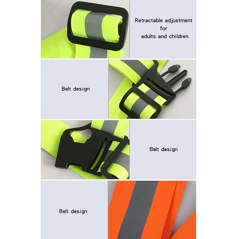 

Reflective Vest High Visibility Adjustable Waistcoat Tank Outdoor Fitness Safety Women Men's Sportswear Cycling Bike Accessory