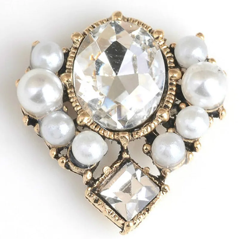 10 шт. ретро Стразы декоративные пуговицы для одежды хрустальные металлические