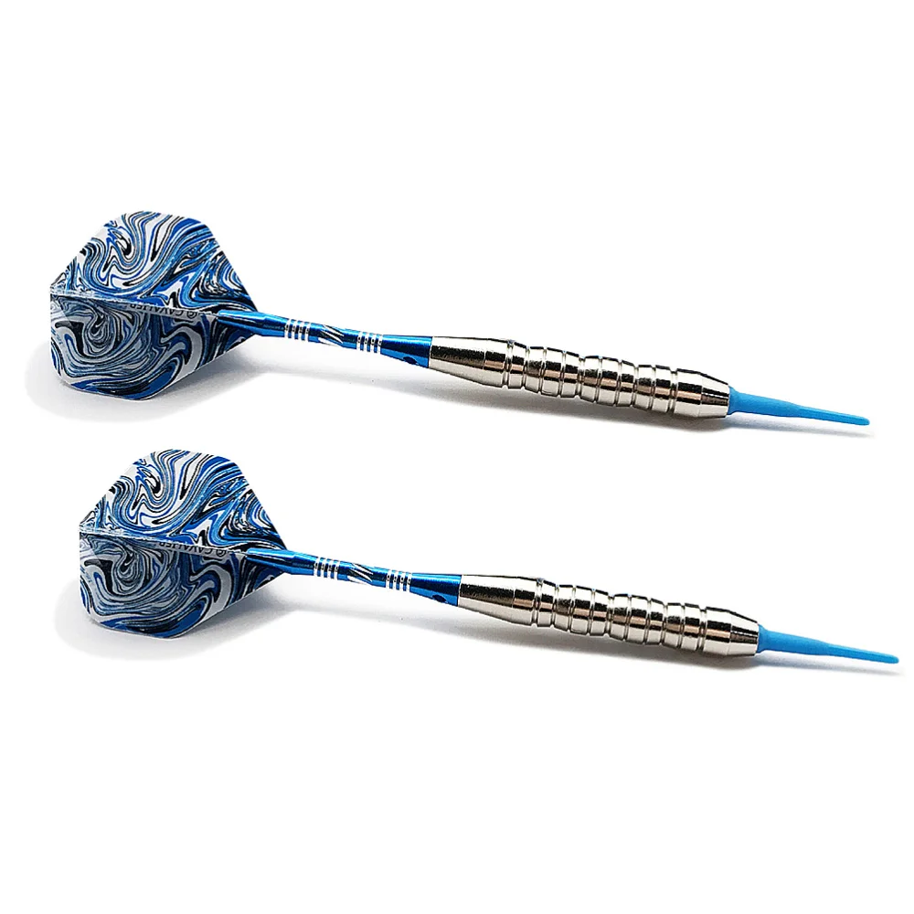 

1 Set Professional High-End Dart Set Pin-Type Darts 21g Electronic Darts with Storage Case Sliver Blue (3Pcs Darts)