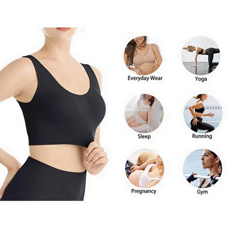 Женский спортивный бюстгальтер-стрейч бюстгальтер пуш-ап бесшовные