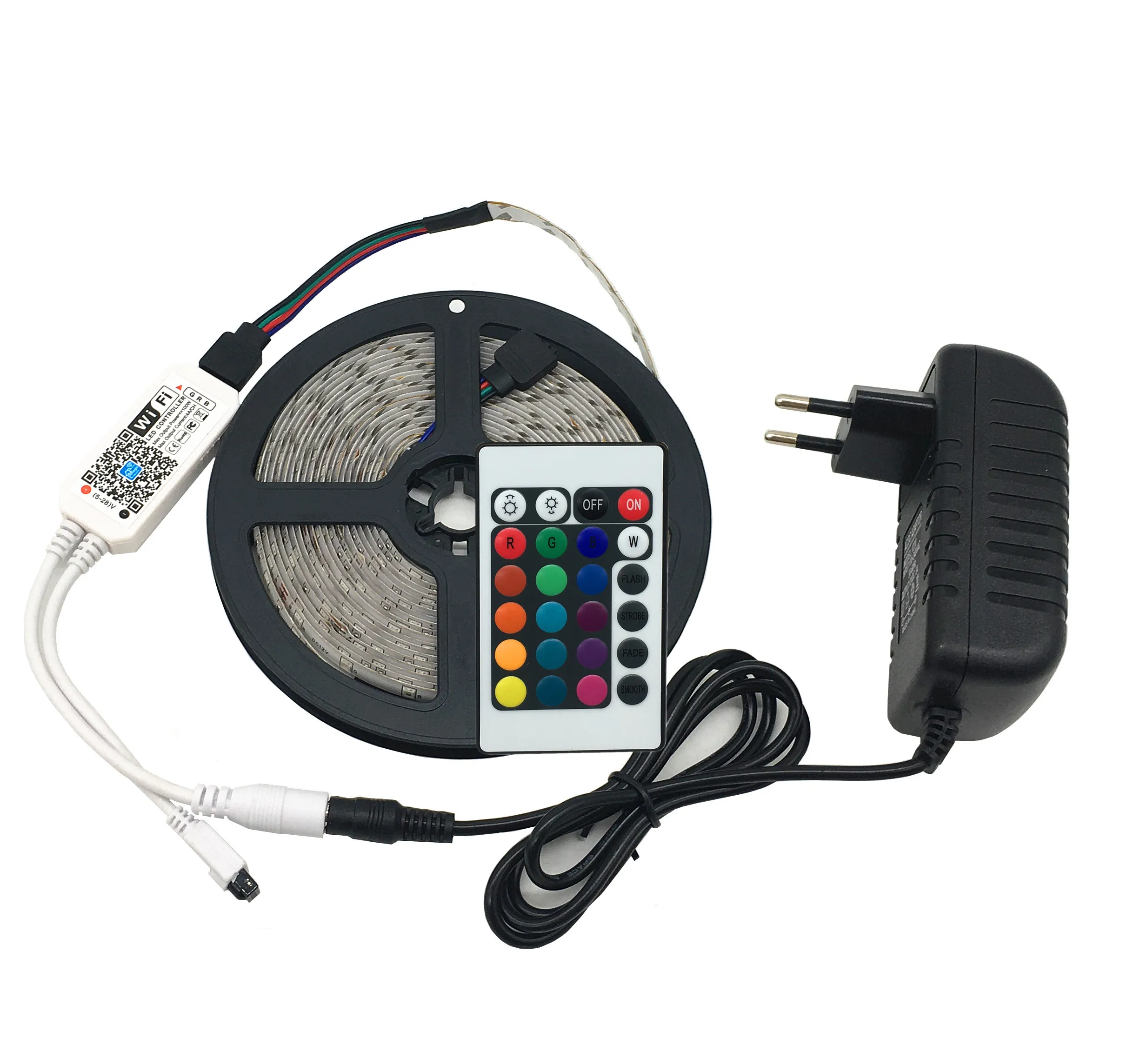 12В RGB Светодиодная лента 60leds/M 2835 5050 SMD световой ленты Диодная с дистанционным