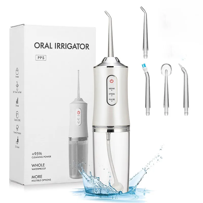 Ирригатор для полости рта 3 режима USB перезаряжаемый водный Флоссер переносная