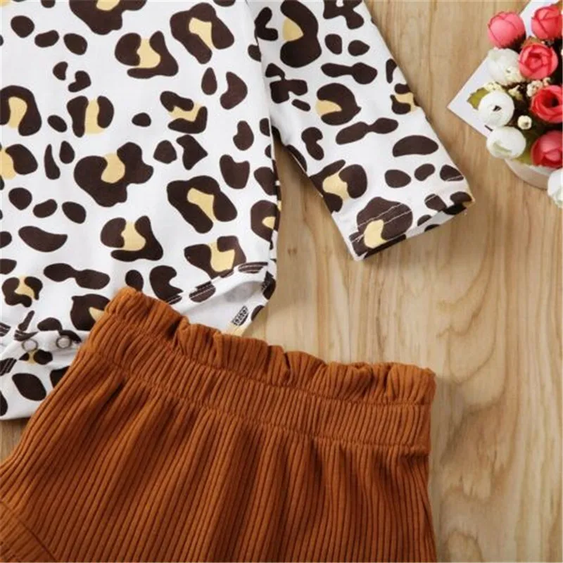 Одежда с леопардовым принтом для новорожденных девочек от 0 до 24 месяцев 2022