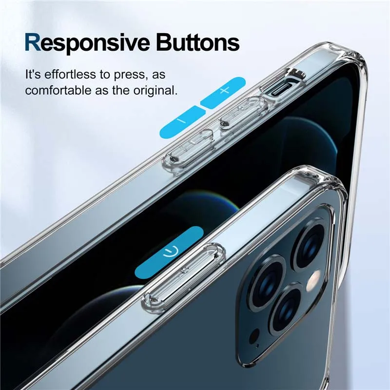 

Luxury Magsafe Charger Protective Case For For iphone 12 12pro 12mini 12promax Wireless Charger Transparent Phone Case KS1038
