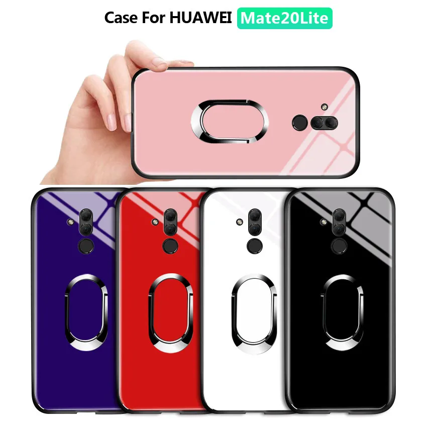 Роскошный чехол-подставка с магнитным кольцом для huawei mate 8 9 10 Pro защитный чехол из