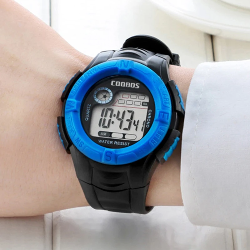 Детские Водонепроницаемые часы для спорта на открытом воздухе мальчиков