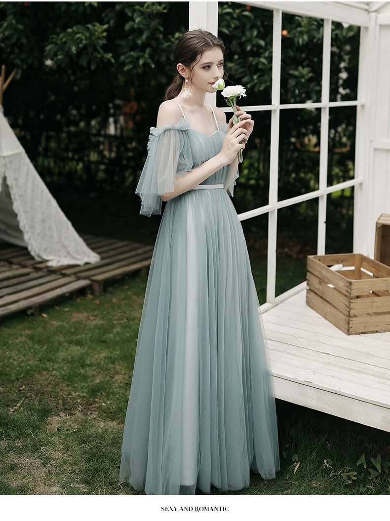 

New Pink Elegant Bridesmaid Dresses Long Mismatched Dusty Green Prom Gown for Wedding Party dresses dresses for women
