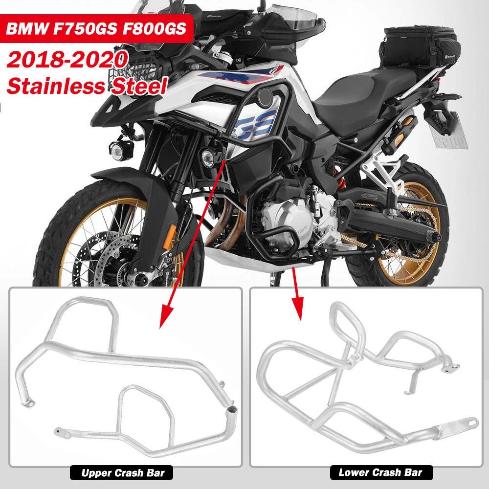 Для BMW F850GS F750GS 2018 2019 2020 мотоциклетная верхняя + Нижняя защита двигателя защитная