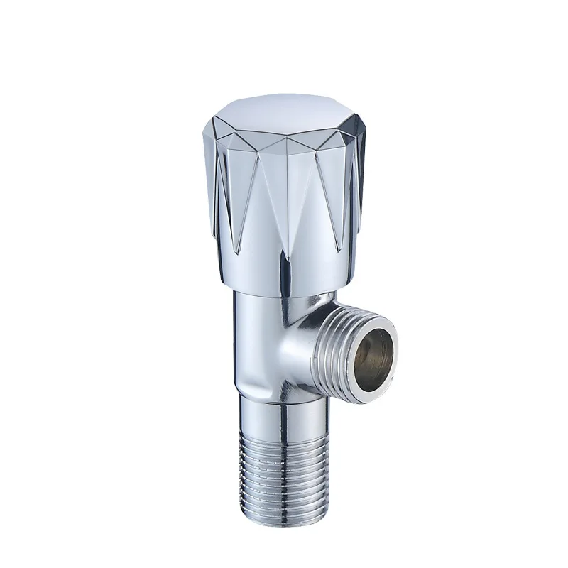 

Wall Mount Faucet Valve Single Inlet Single Outlet Single Control Valve Bathroom Shower Head Toilet Sink Basin Water Angle Valve