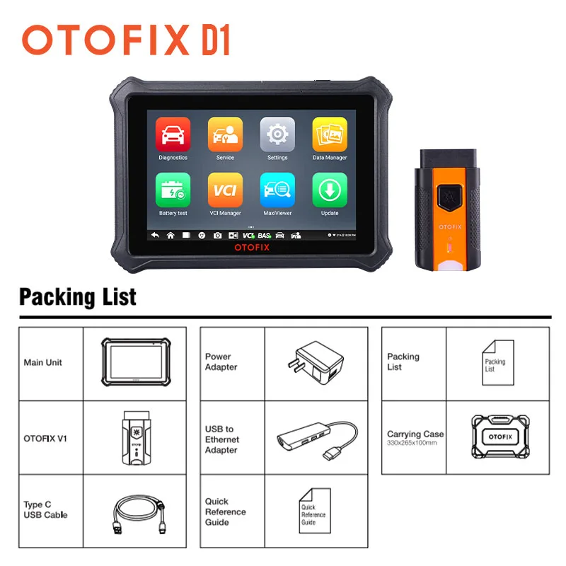 Автомобильный диагностический инструмент Power By Autel OTOFIX D1 автомобильный сканер OBD2