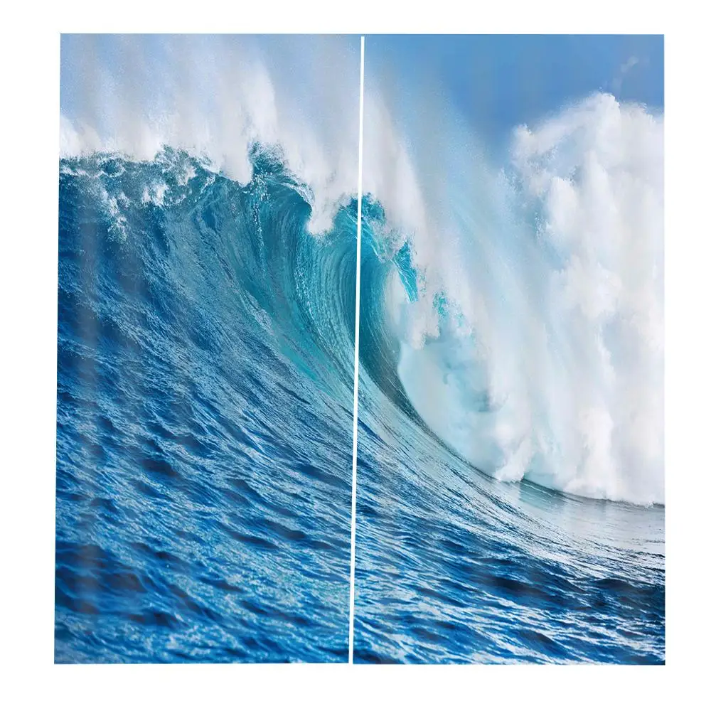 Surf Waves струящаяся вода затемненная занавеска для гостиной спальни оконные