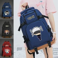 jujutsu kaisen gojo satoru backpack schoolbag men travel shoulder bags students large capacity leisure backpack gift