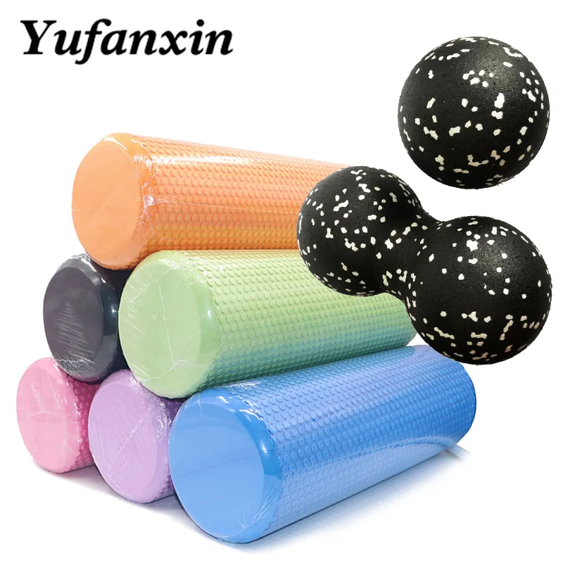Массажный роллер для йоги высокой плотности EVA Пилатес массажный ролик из ЭВА