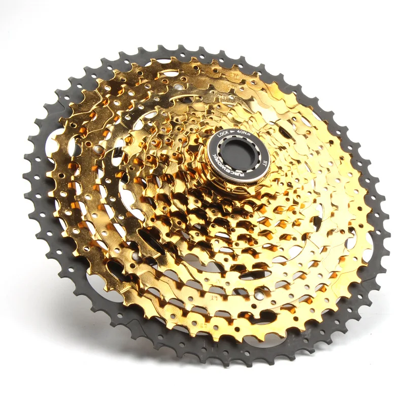 MTB 11 Speed Cassette 11-50T Black Gold Mountain Bicycle Freewheel Bike Sprockets For Shimano SRAM SUNRACE Bicycle Parts