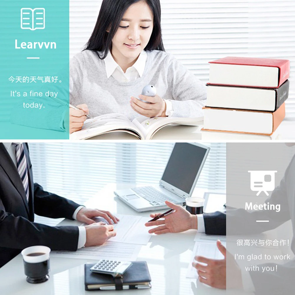 For Android/IOS Smart Chinese-English Translation Translator Accurate Voice Portable Lightweight Long-time Use |