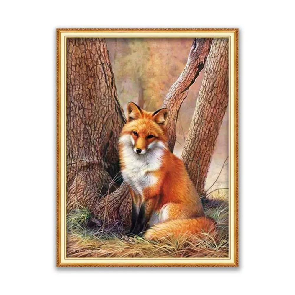 Животным &quotЛиса&quot &quotсделай сам&quot 11CT Вышивка крестом наборы рукоделие ремесло