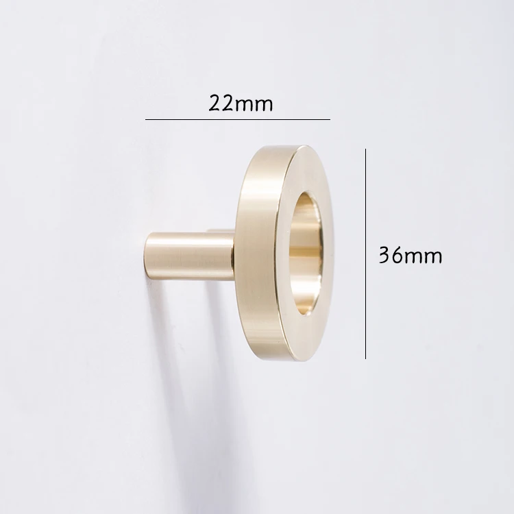 Роскошные латунные ручки для шкафа с двумя отверстиями в скандинавском