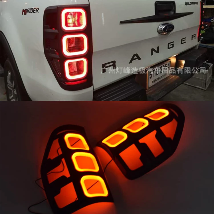 Светодиодный для Ford ranger T6 T7 хвост светильник крышка Дневной тормозной 2012 2013 2014 2015