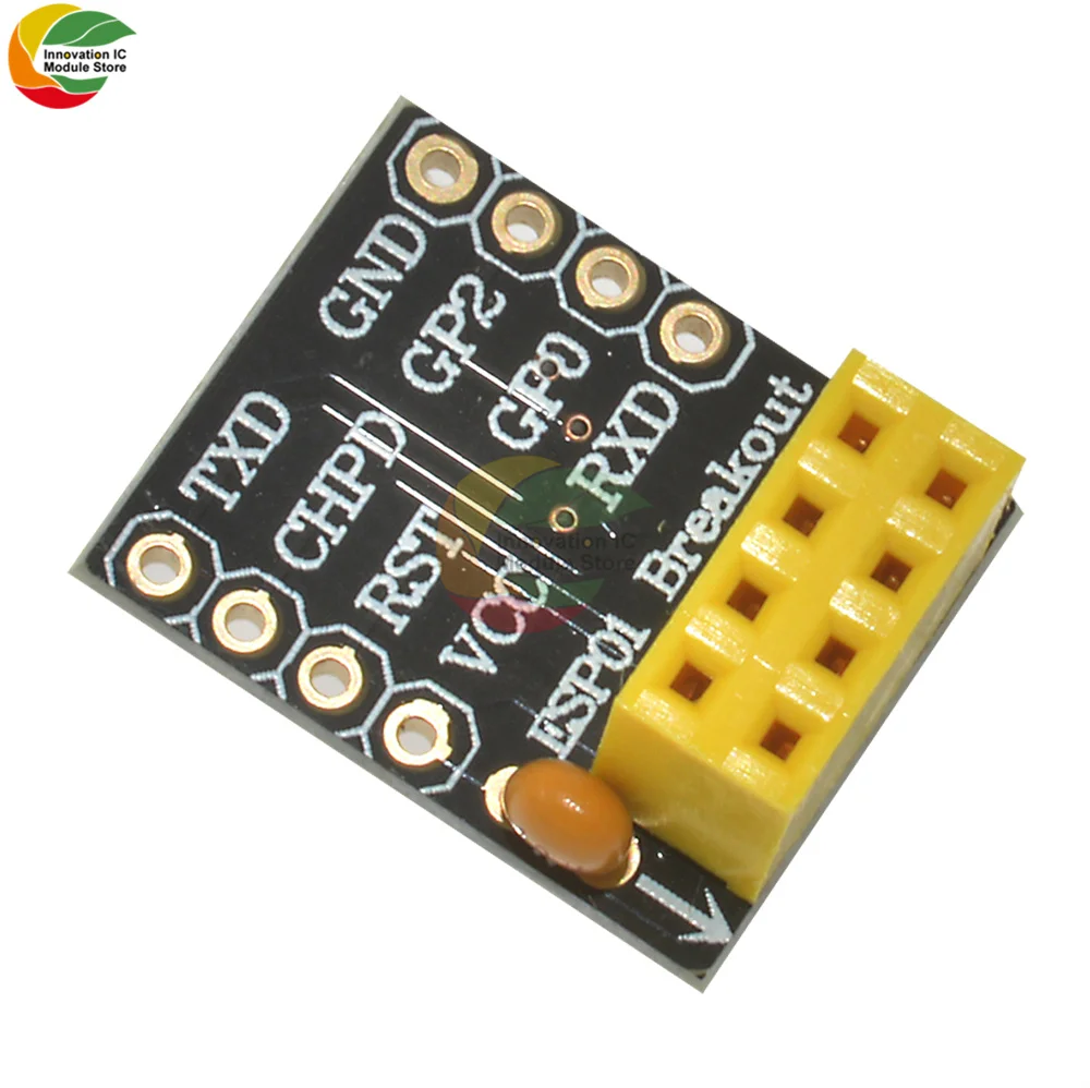 

ESP-01 ESP8266 ESP-01S WIFI Wireless Model ESP8266 Serial Breadboard Adapter to WiFi Transceiver Module Breakout UART Module